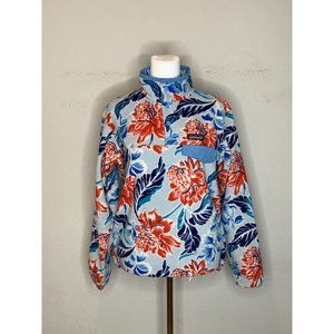 Patagonia Synchilla Snap T Fleece Hawaii Feathers Flowers